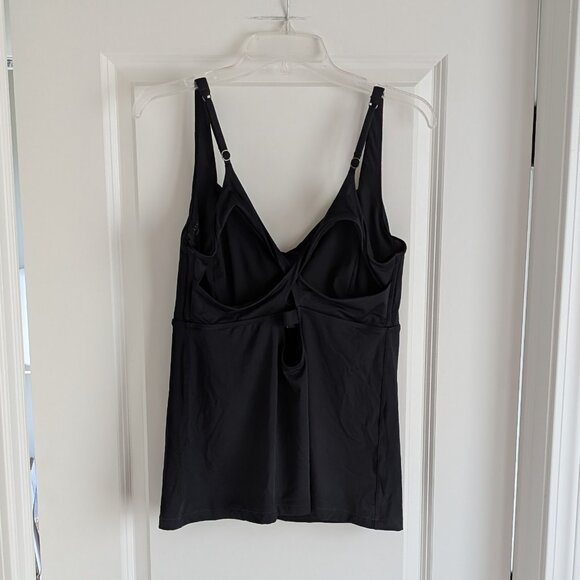 Athleta Bondi Bra Cup Tankini Top, Black, 40D/DD - Picture 5 of 6